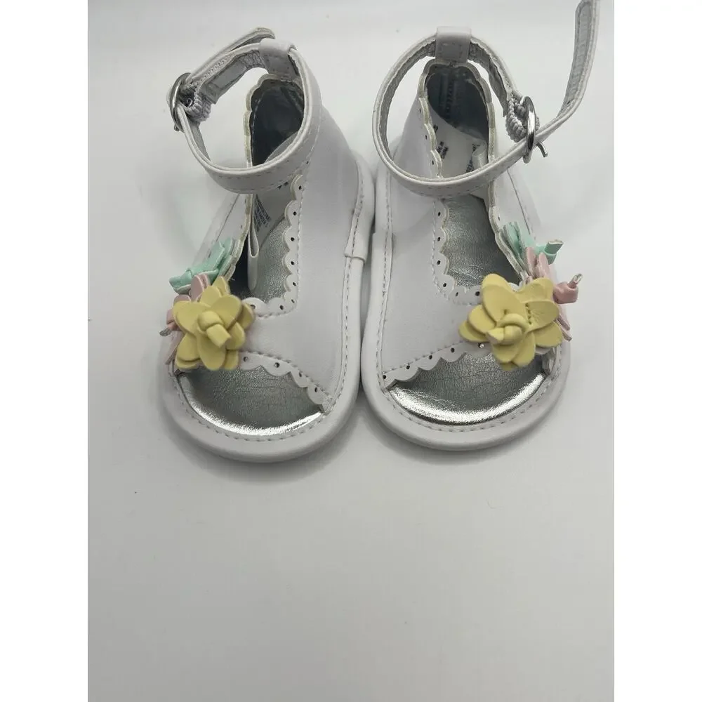 Janie and Jack Flower Sandal size Baby Girl Summer Dressy Casual 3 To 6 months